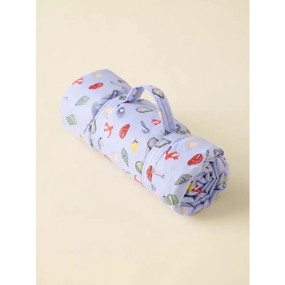 New Urban Outfitters BAGGU Sea Charms Puffy Picnic Blanket